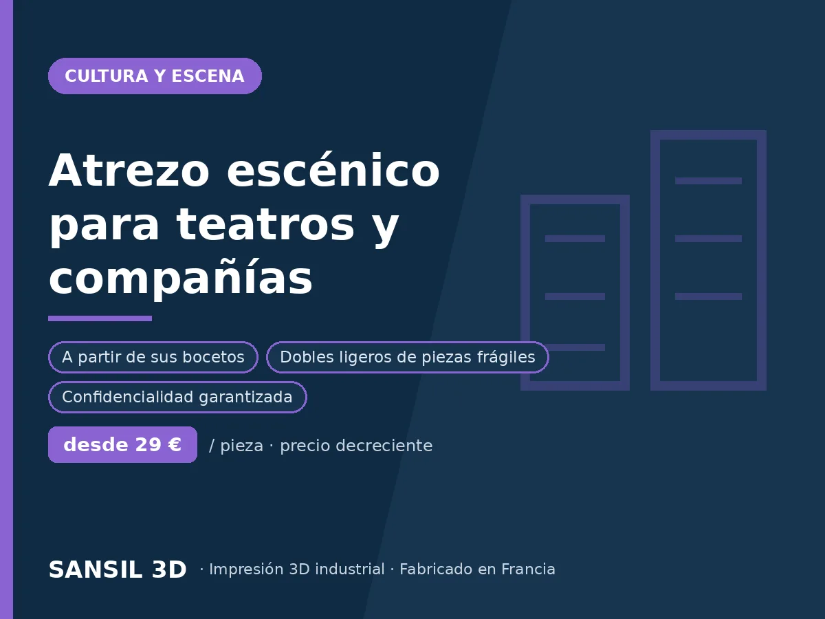 Atrezo y accesorios de escena para teatros y compañías
