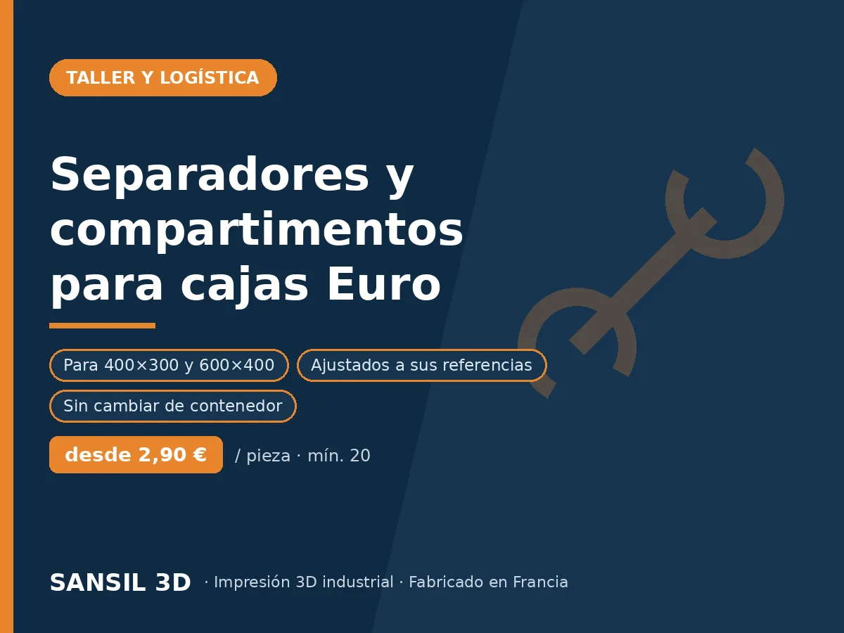 Separadores y compartimentos para cajas Euro normalizadas