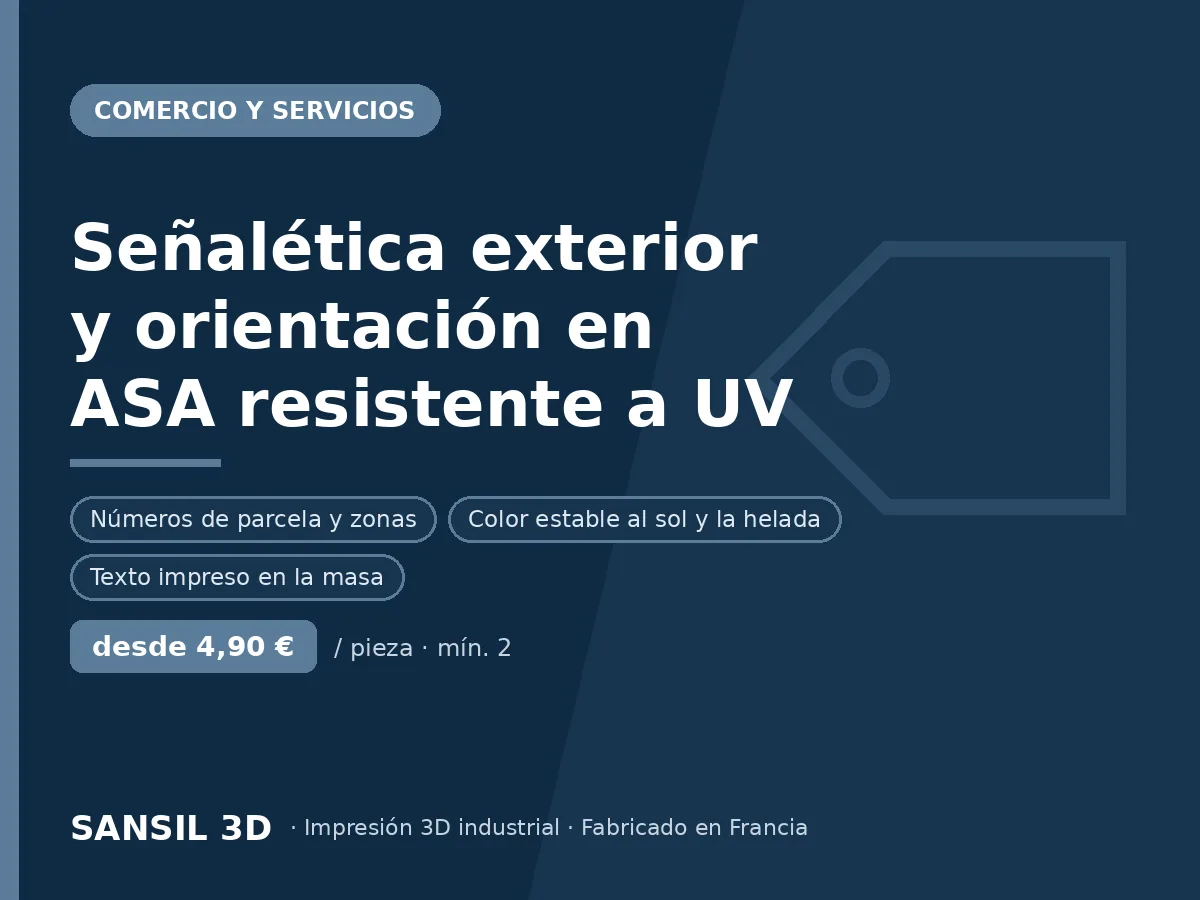 Señalética exterior y balizamiento de instalaciones en ASA anti-UV