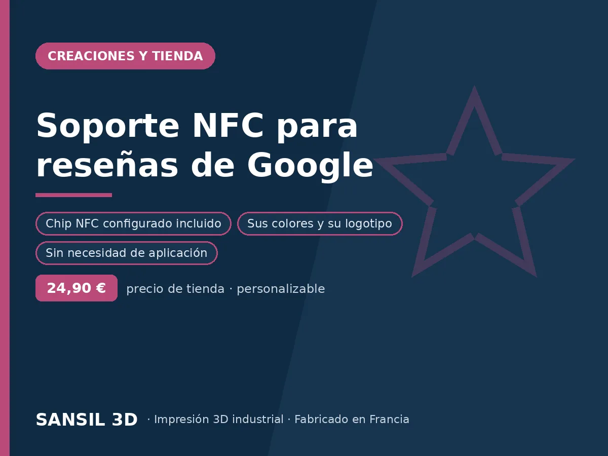 Soporte NFC para reseñas de Google
