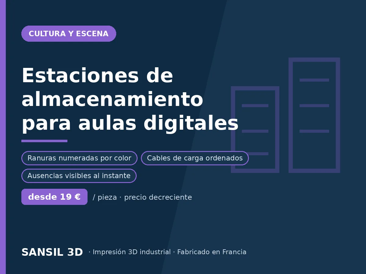 Estaciones de almacenamiento para aulas digitales