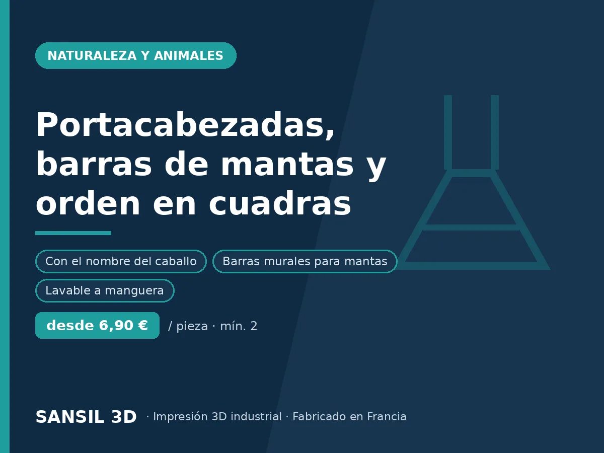 Soportes de cabezadas, portamantas y organización de cuadras