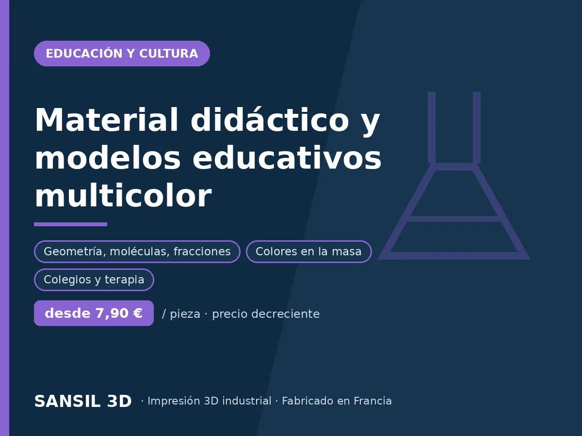 Material didáctico y modelos educativos multicolor