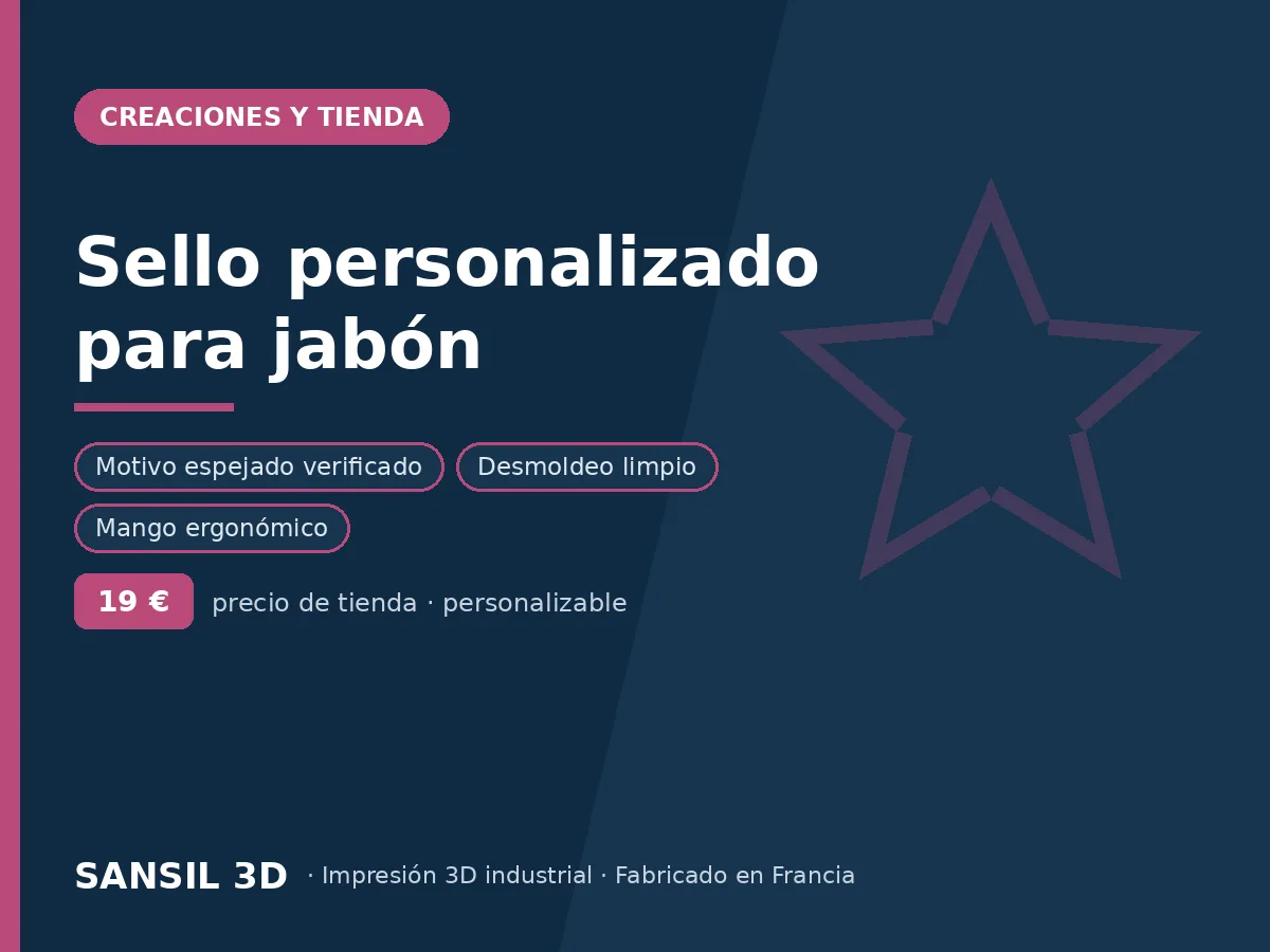 Sello para jabón personalizado