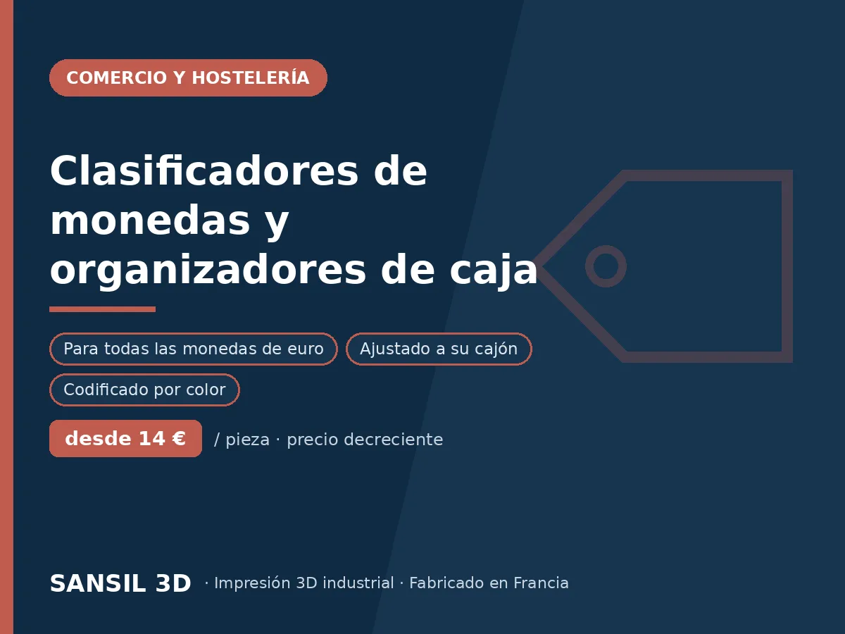 Clasificadores de monedas y organizadores de caja