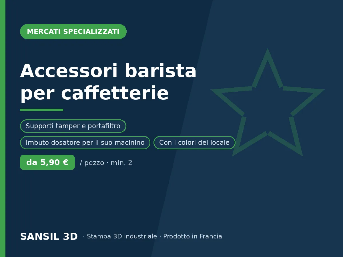 Accessori barista per caffetterie