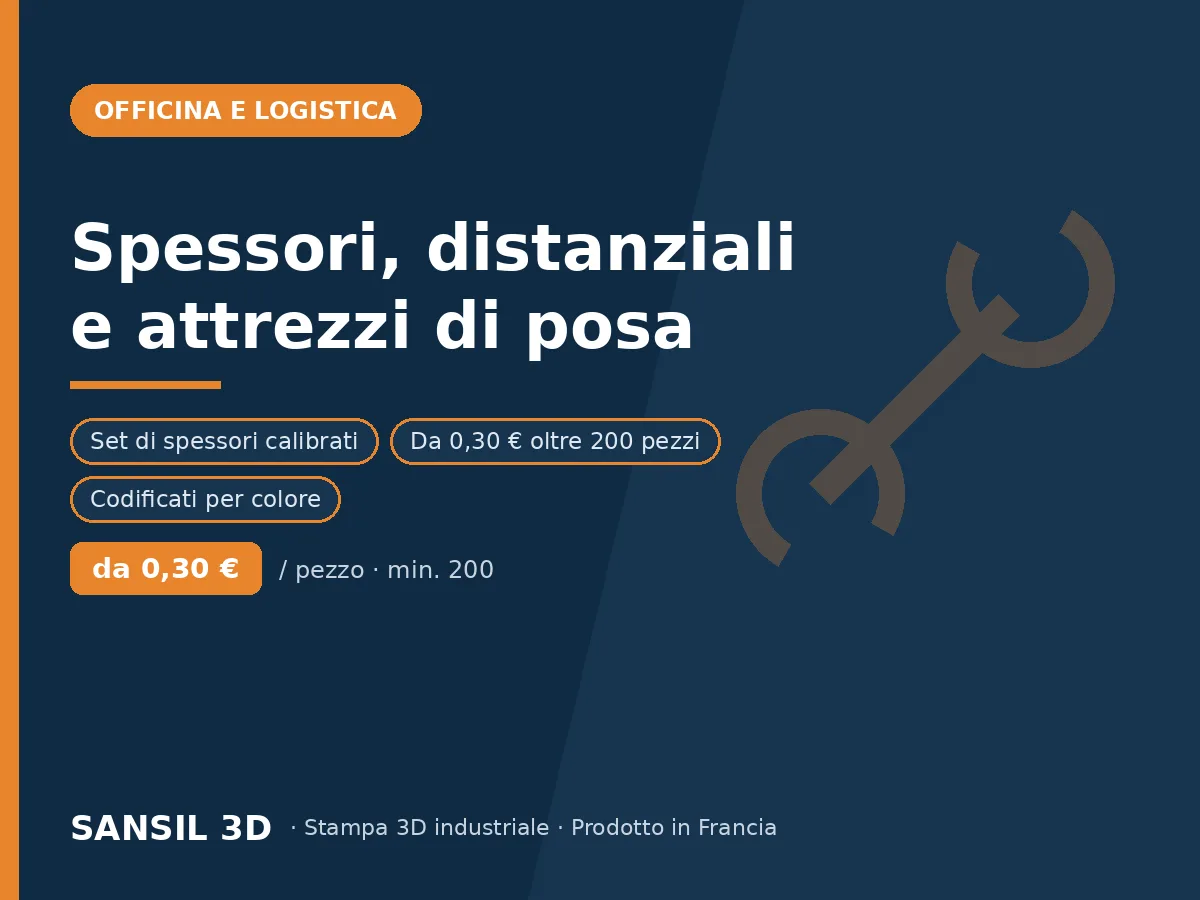 Spessori, distanziatori e utensili di posa