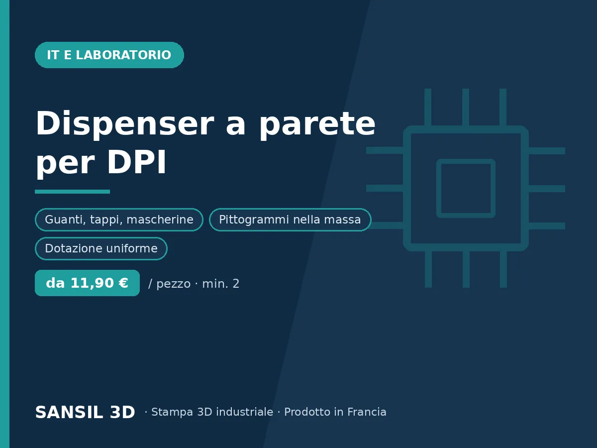 Dispenser a parete per DPI