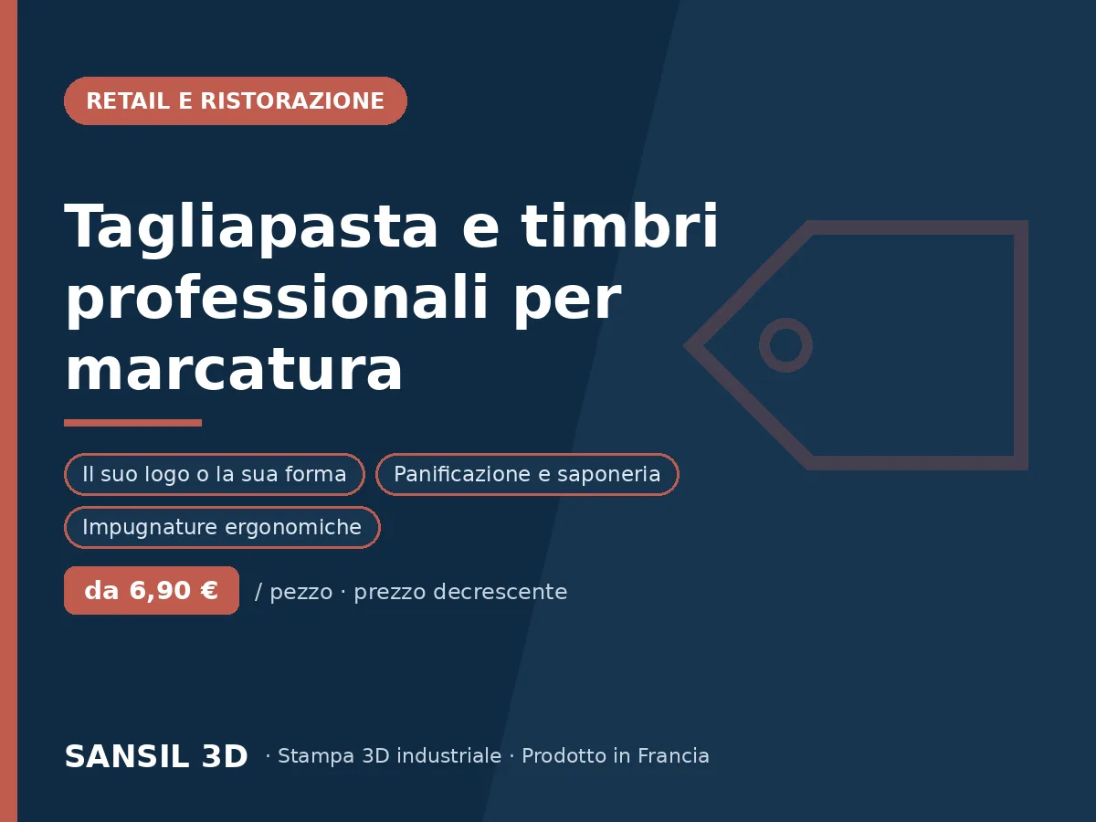 Tagliapasta e timbri di marcatura professionali