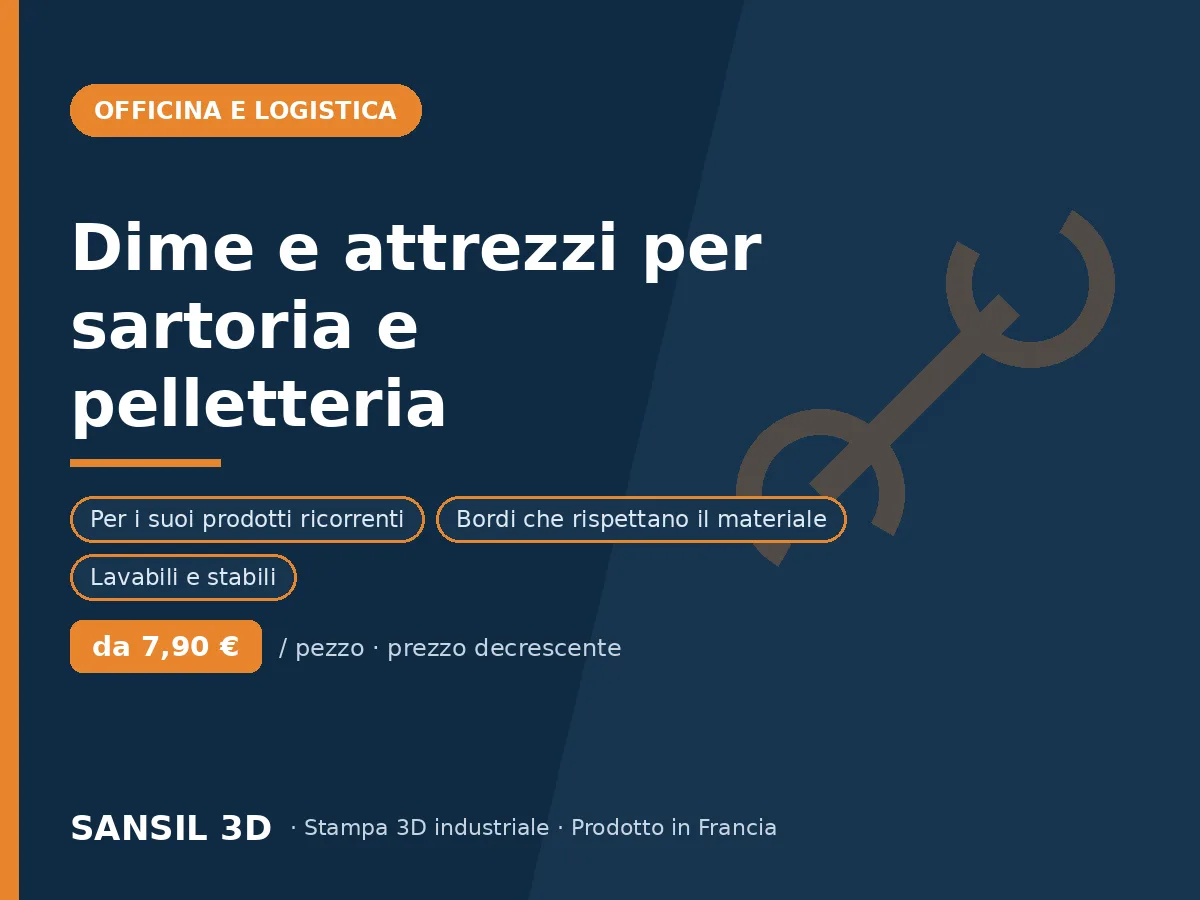 Dime e utensili per cucito, pelle e tessuto