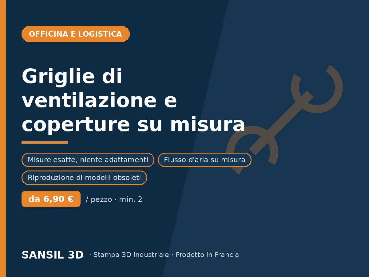 Griglie di aerazione e coperture di ventilazione su misura