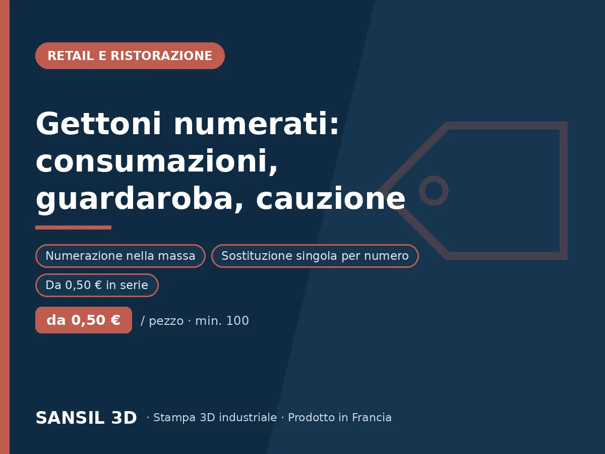 Gettoni numerati: consumazione, guardaroba, cauzione