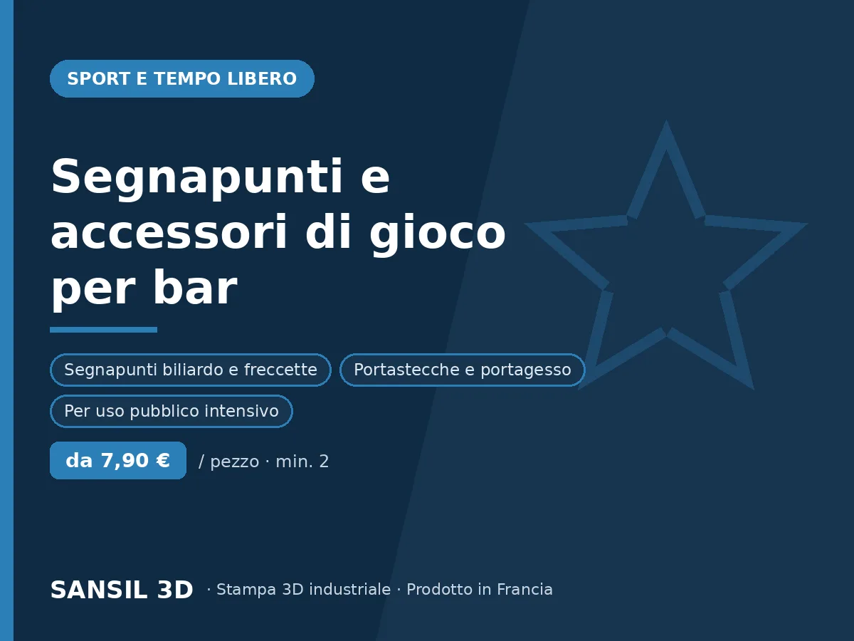 Segnapunti e accessori da gioco per bar