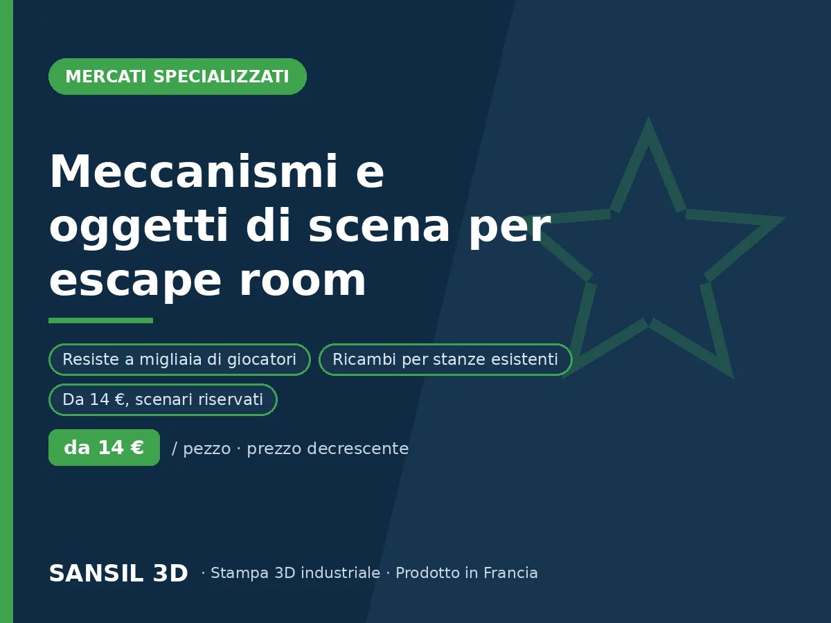 Meccanismi e accessori per escape room