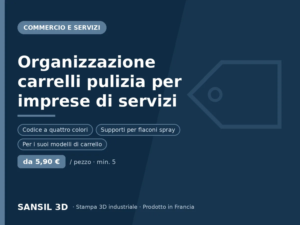 Organizzazione dei carrelli per imprese di pulizia