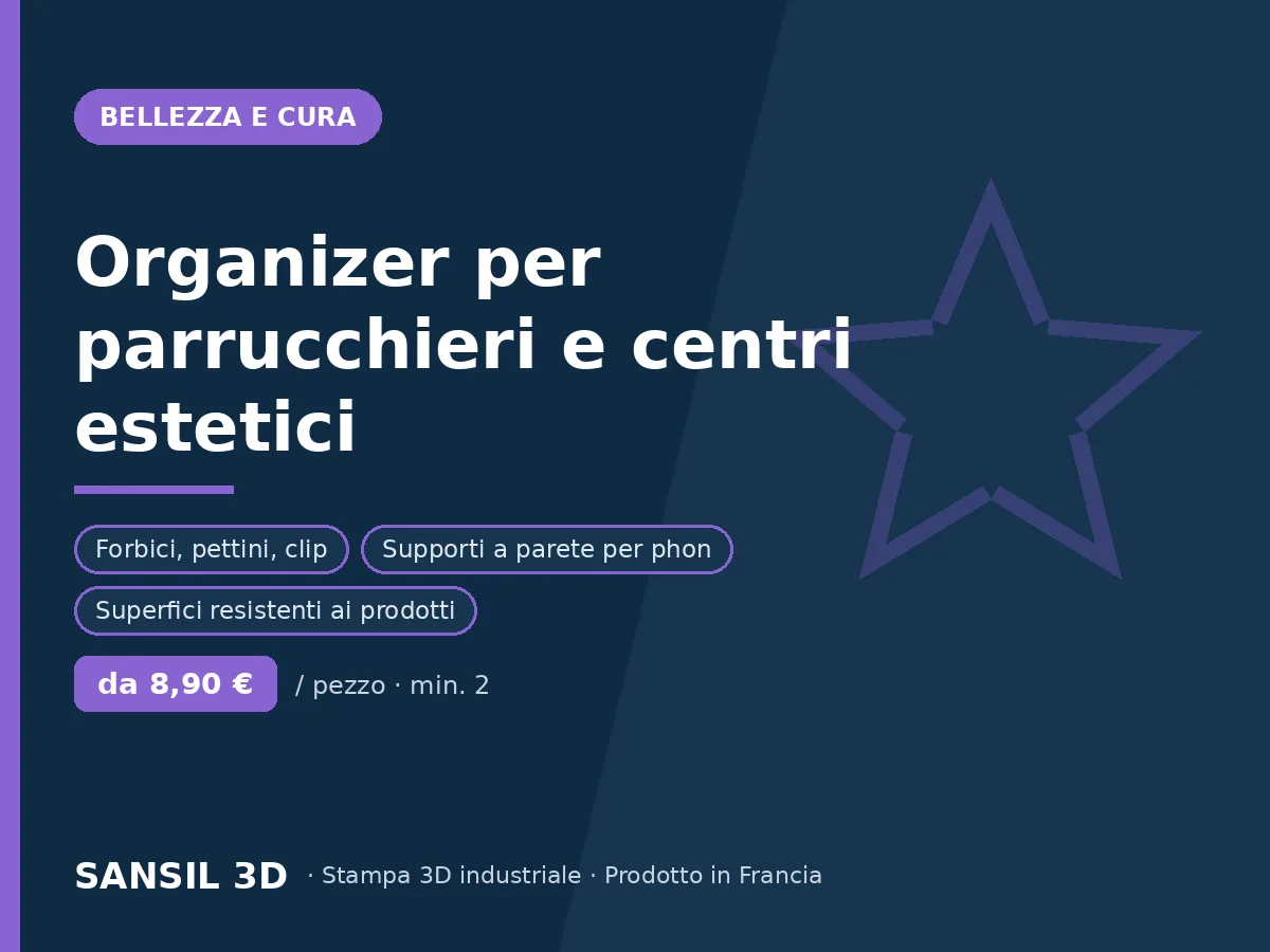 Organizer per parrucchieri e centri estetici