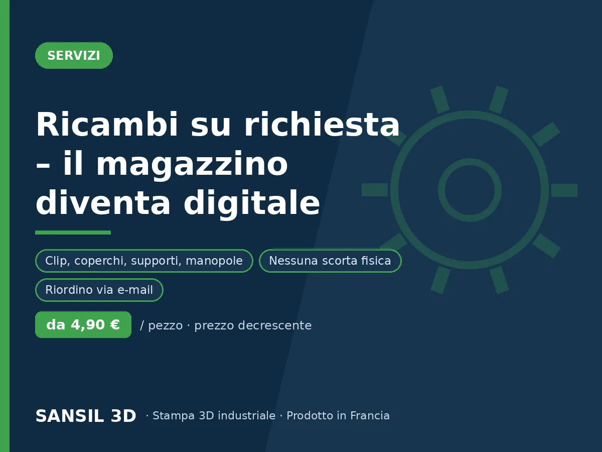 Ricambi su richiesta – il vostro magazzino diventa digitale