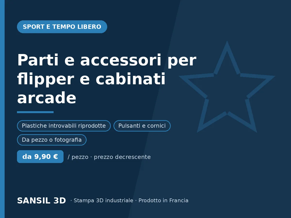 Componenti e accessori per flipper e cabinati arcade