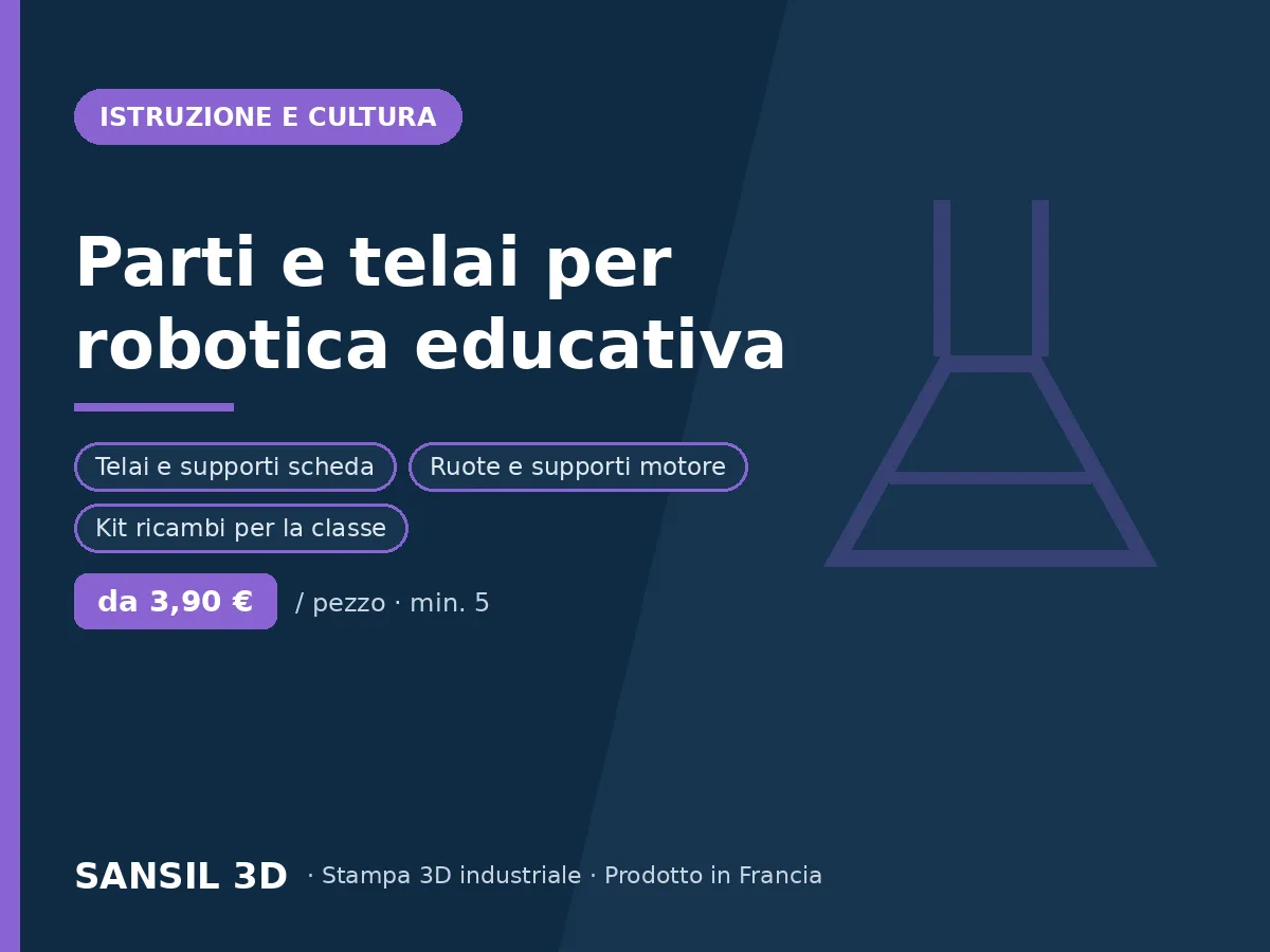 Componenti e telai per robotica educativa