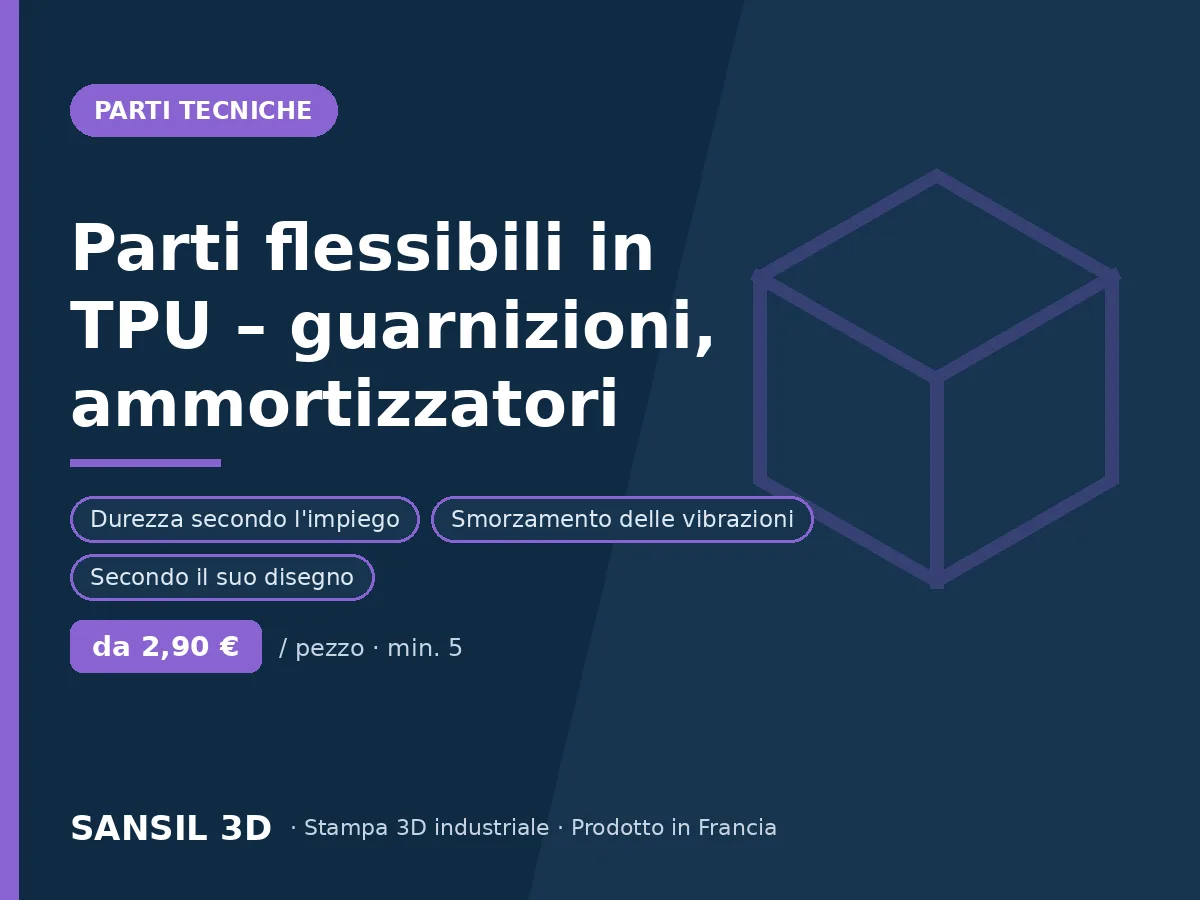 Pezzi flessibili in TPU – guarnizioni, ammortizzatori, protezioni