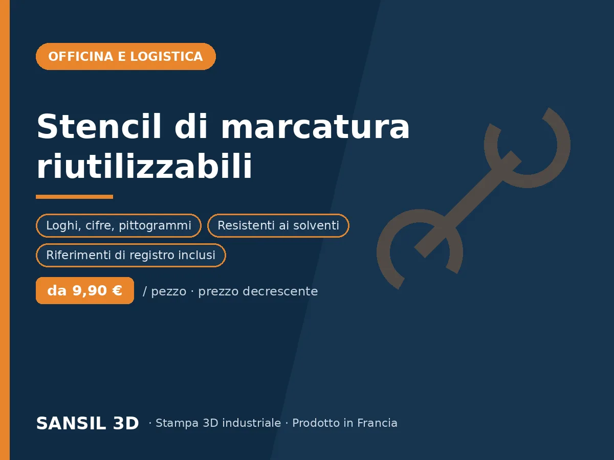 Mascherine di marcatura riutilizzabili