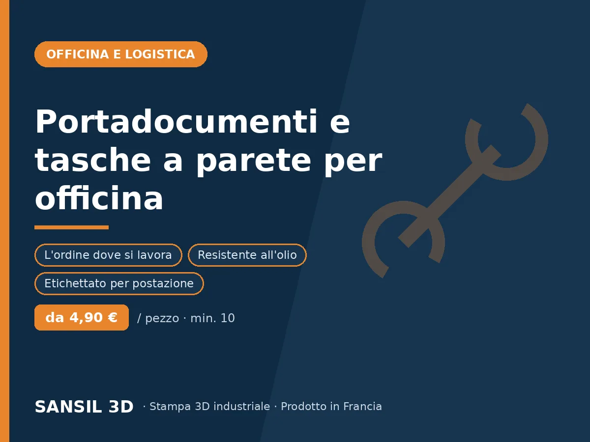 Portadocumenti da officina e tasche a parete