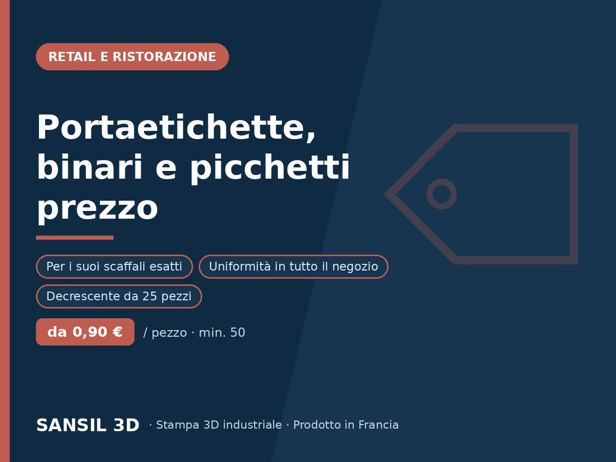 Portaetichette, guide prezzo e segnaprezzo