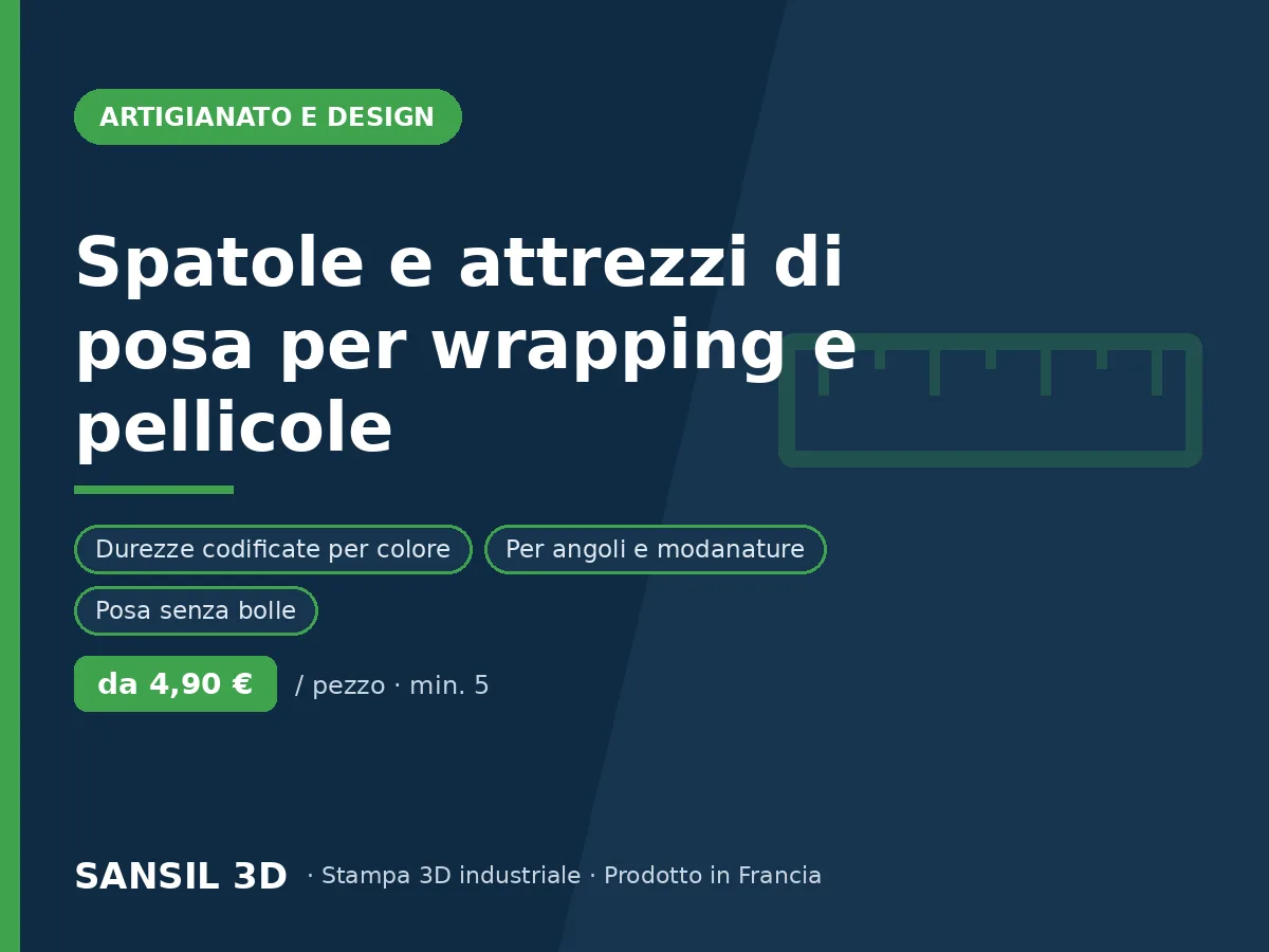 Spatole e utensili di applicazione per wrapping e vetrofanie