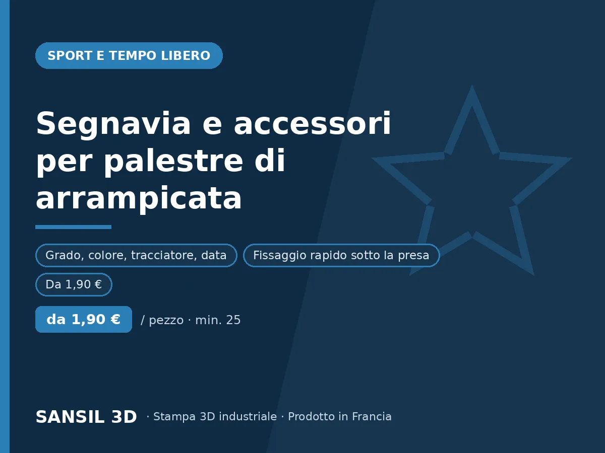 Segnavia e accessori per palestre di arrampicata