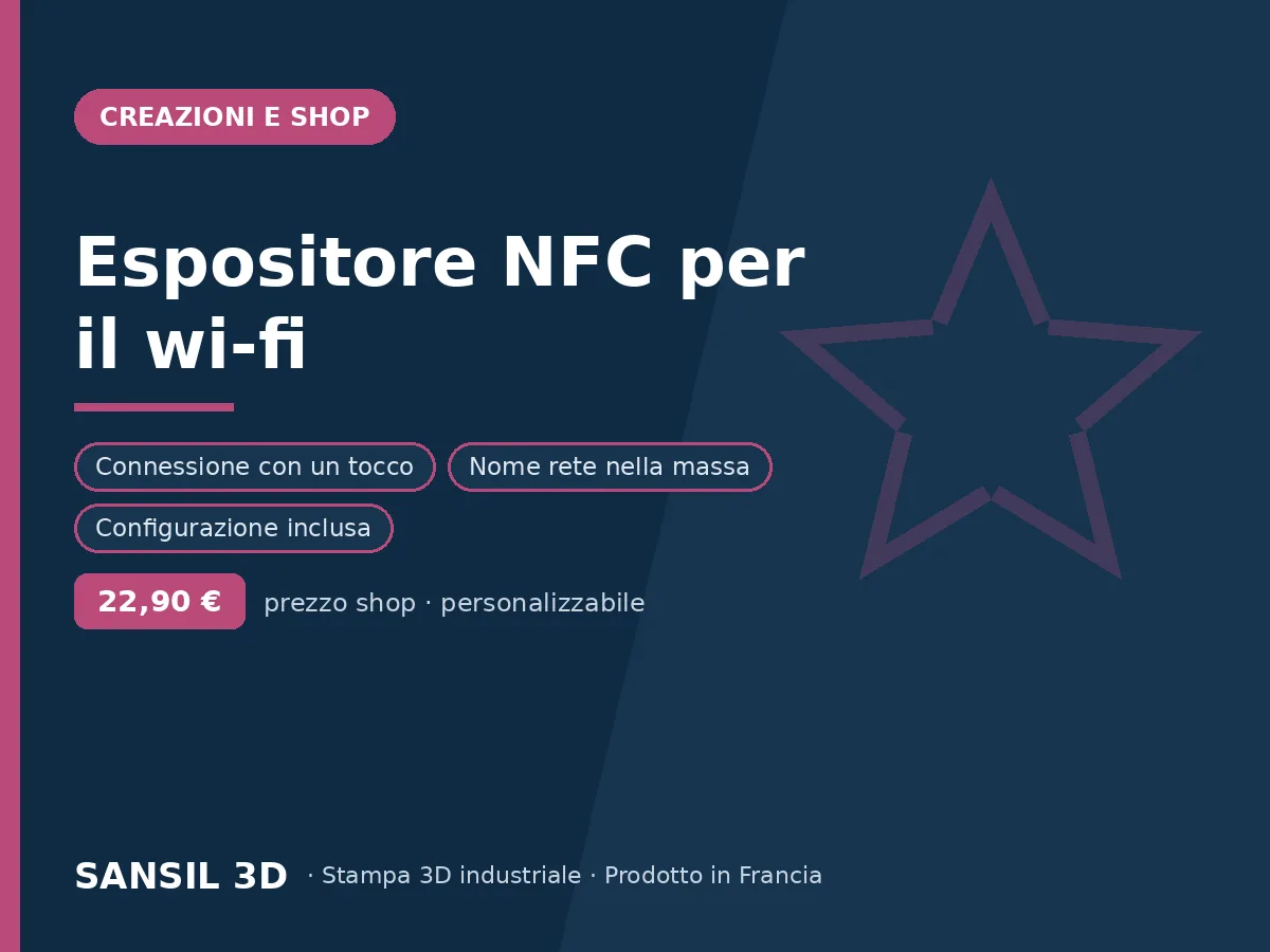Espositore NFC per il wi-fi