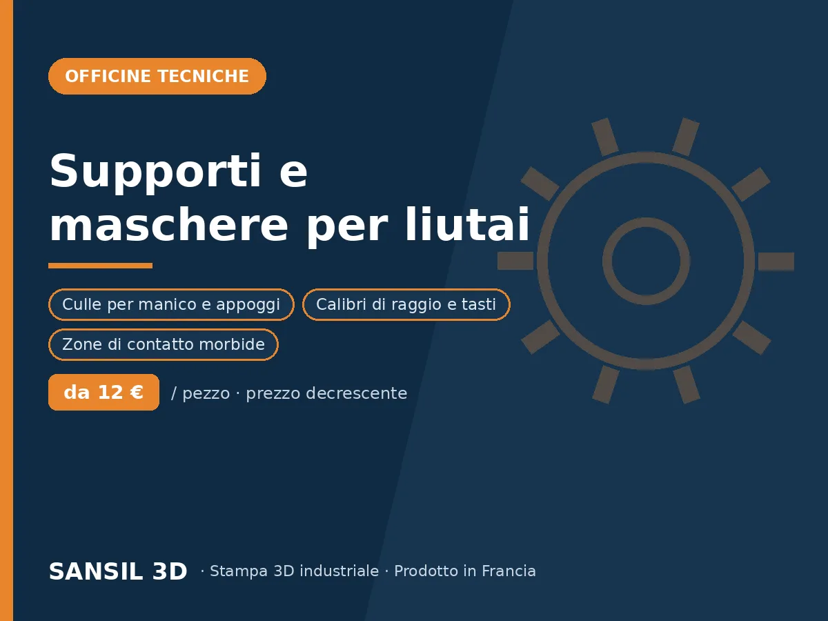 Supporti e dime da laboratorio per liutai