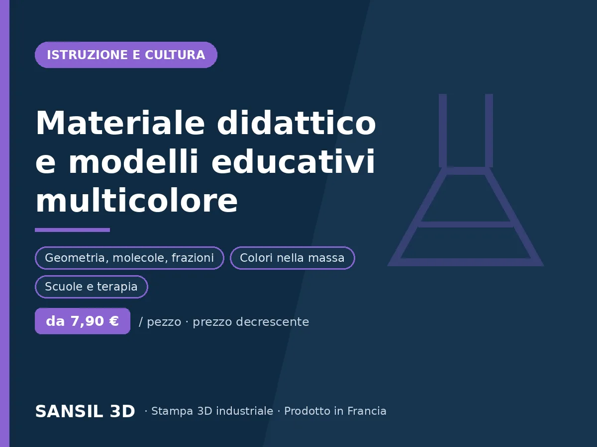 Supporti didattici e modelli educativi multicolore
