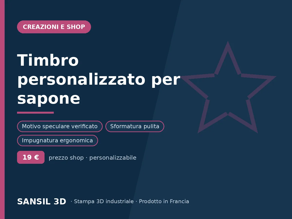 Timbro per sapone personalizzato