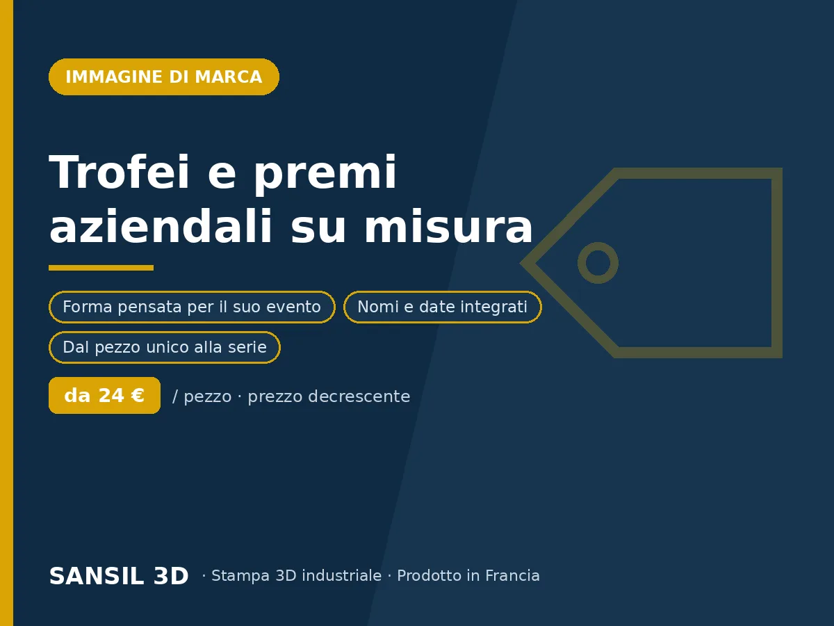 Trofei e riconoscimenti aziendali personalizzati