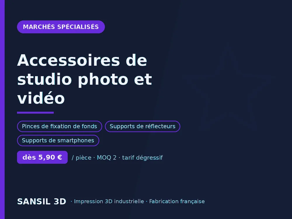 Accessoires de studio photo et vidéo