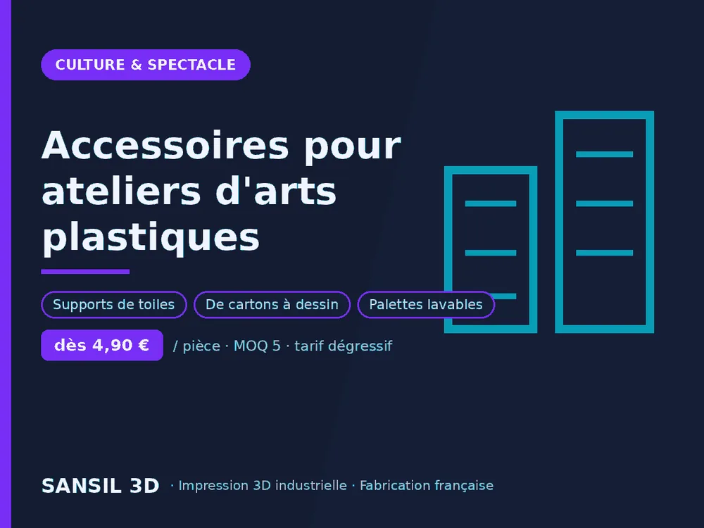 Accessoires pour ateliers d'arts plastiques