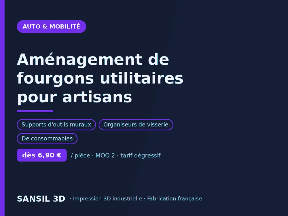 Aménagement de fourgons utilitaires pour artisans