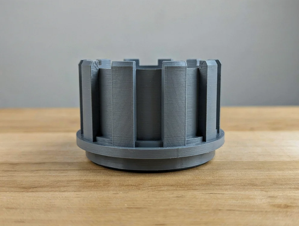 Bouchon de tube rectangulaire à ailettes