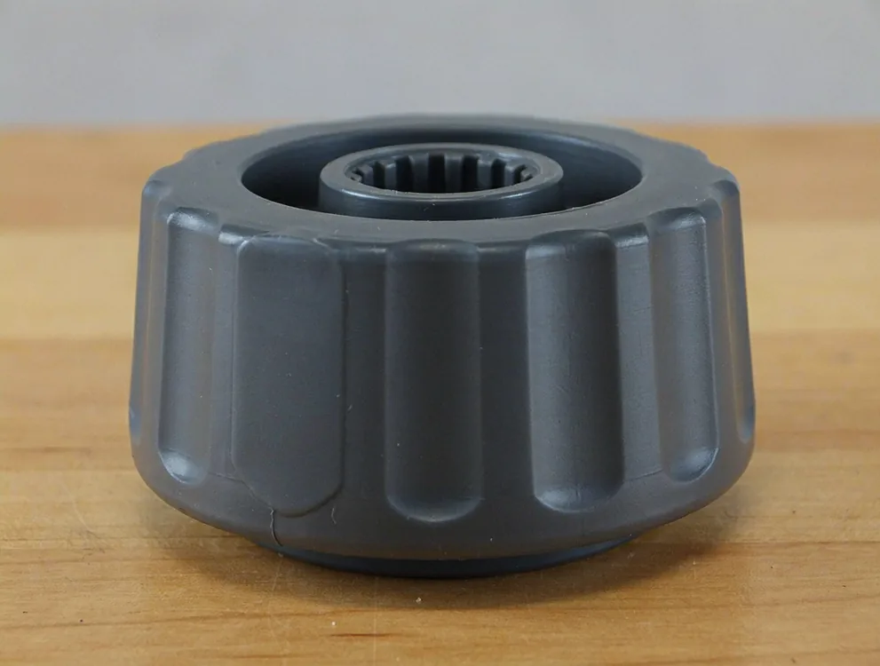 Bouton de commande de four à axe cannelé
