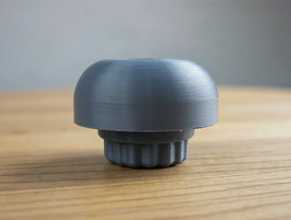 Cushioned drawer stop in TPU