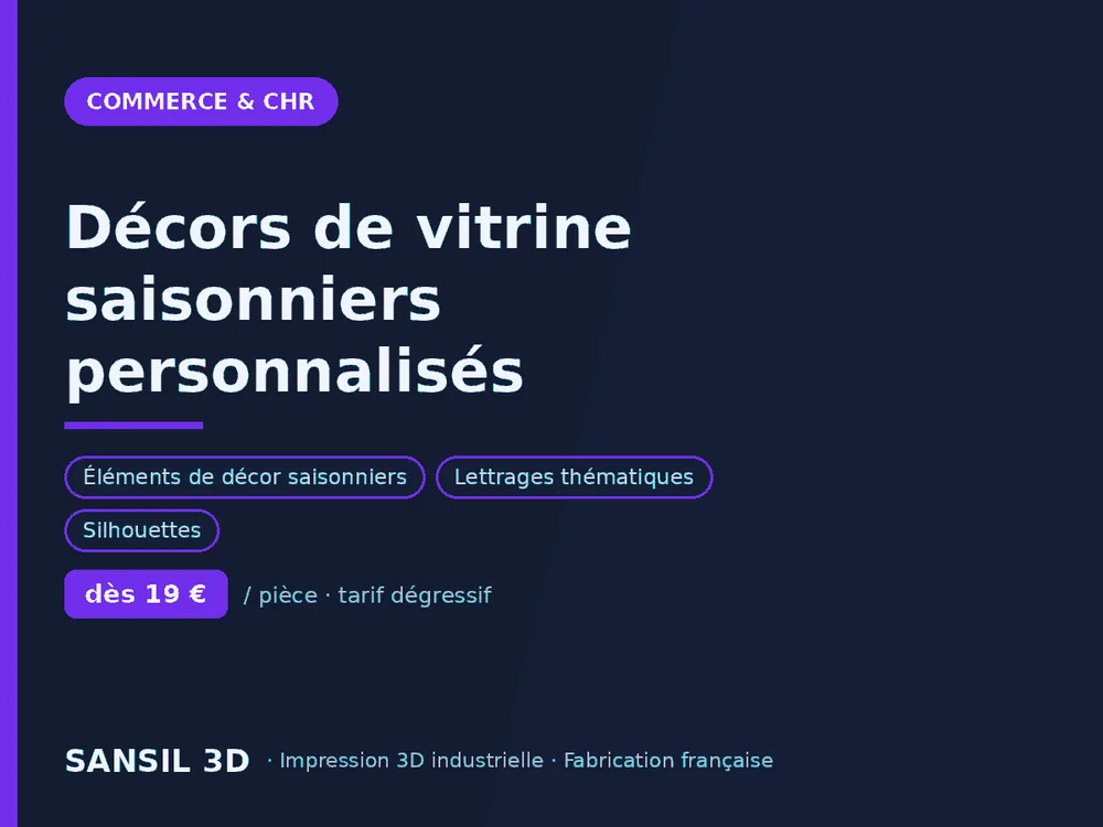 Décors de vitrine saisonniers personnalisés