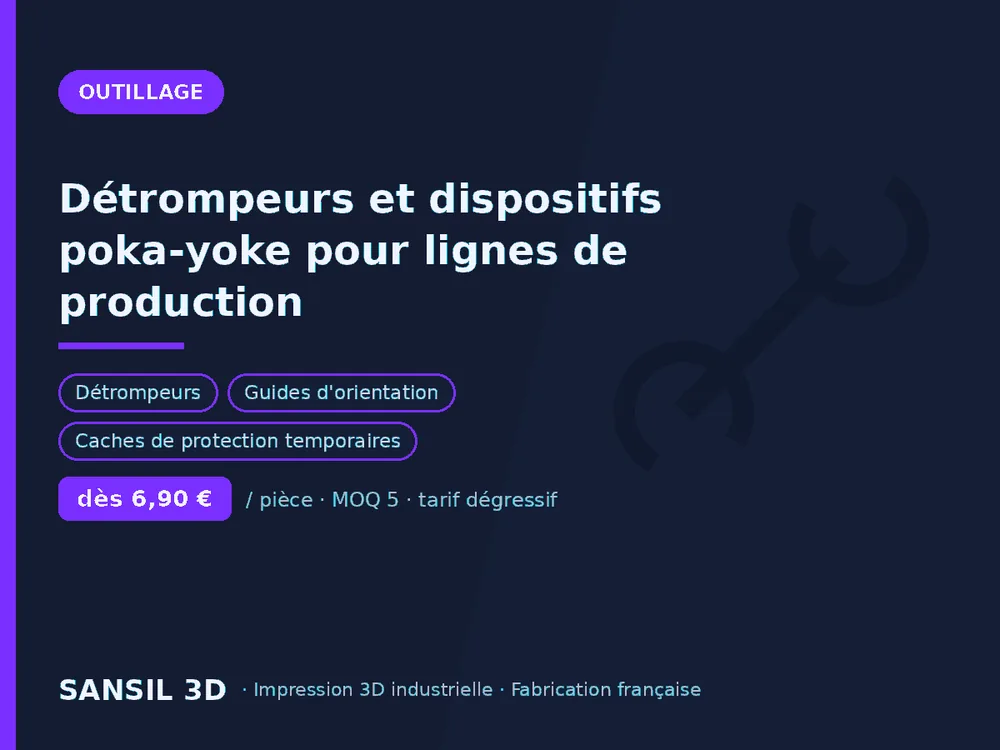 Détrompeurs et dispositifs poka-yoke pour lignes de production