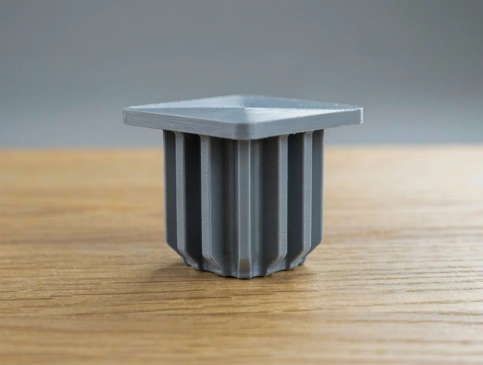 Embout de tube carré 45 x 45 mm