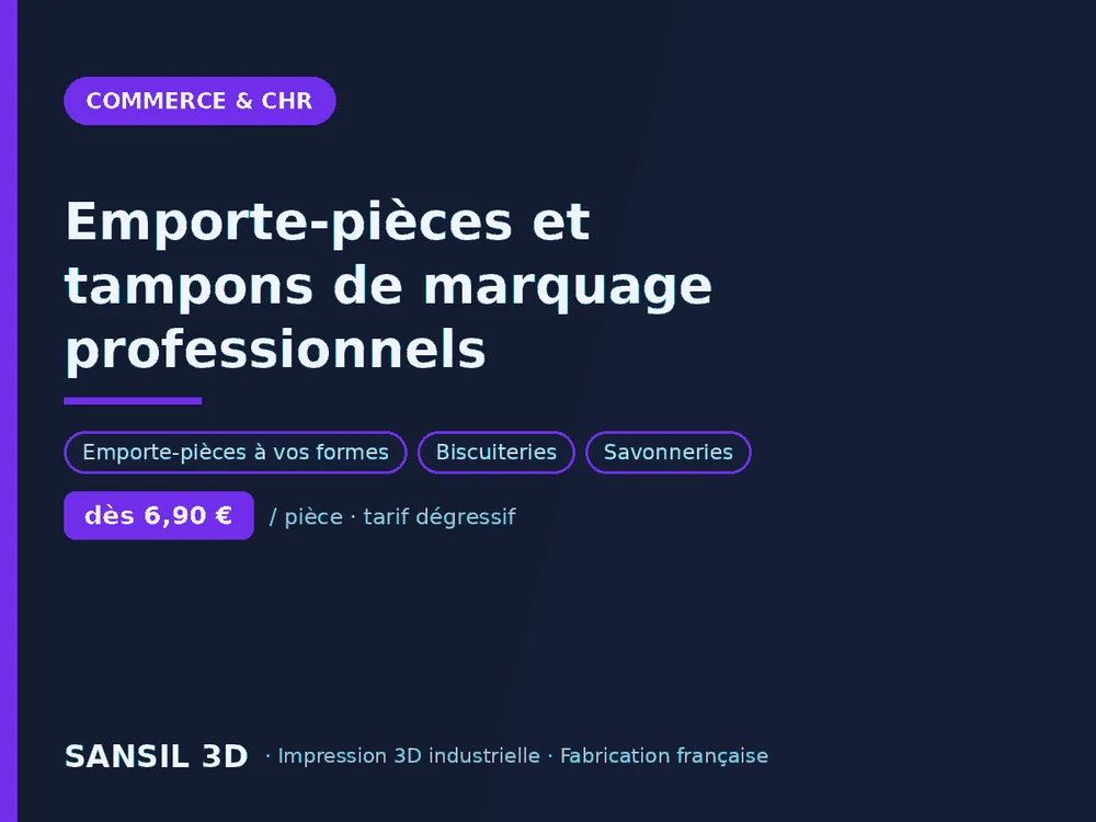 Emporte-pièces et tampons de marquage professionnels