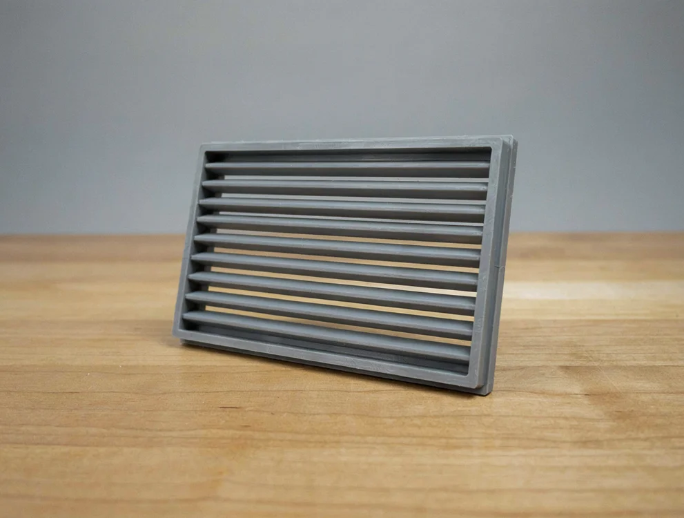 Grille d'aération rectangulaire 80 x 40 mm
