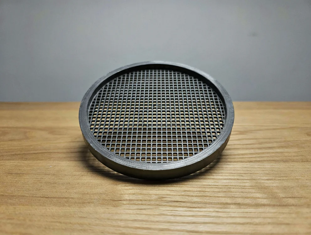 Grille d'aération ronde à maille carrée
