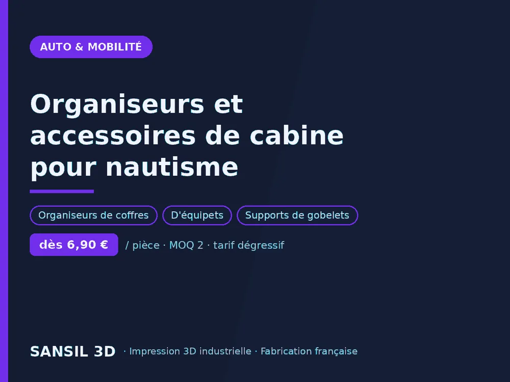 Organiseurs et accessoires de cabine pour nautisme