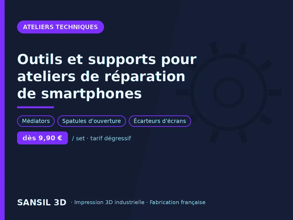 Outils et supports pour ateliers de réparation de smartphones