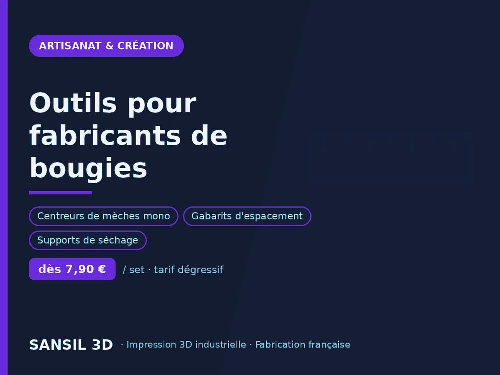 Outils pour fabricants de bougies