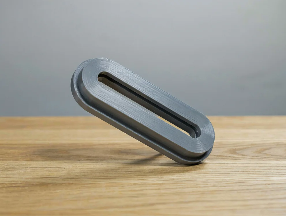 Worktop cable grommet 80 x 20 mm